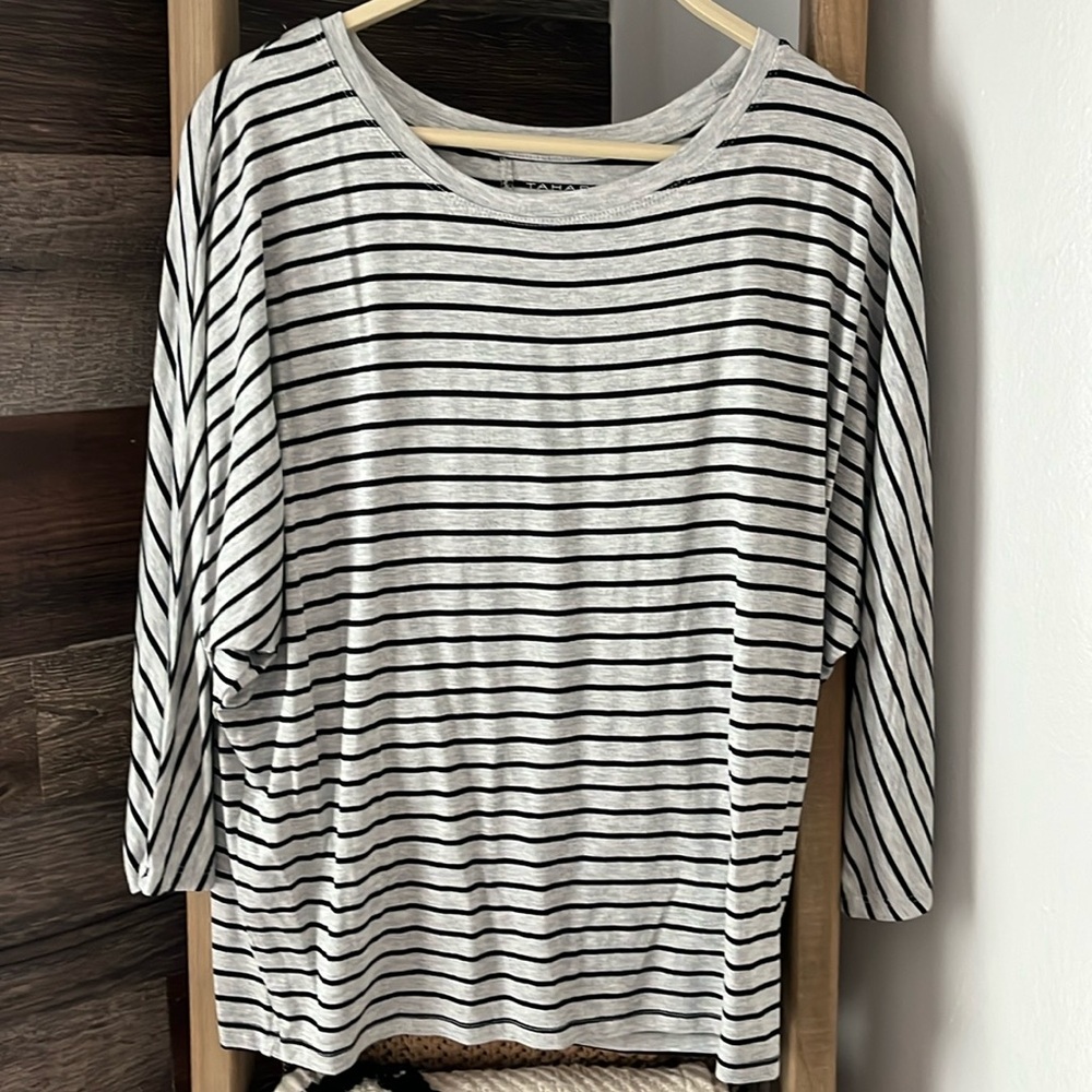 Tahari Striped Top